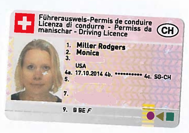 گواهینامه رانندگی در سوییس