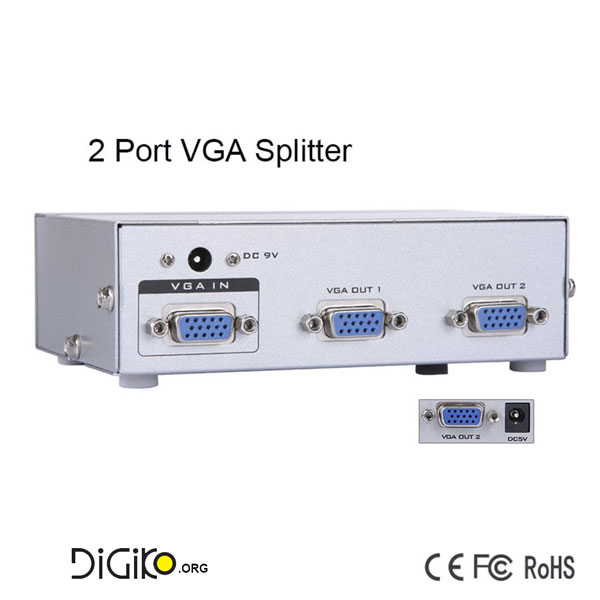 اسپلیتر ۱ به۲ پورت (VGA 250 MHZ)